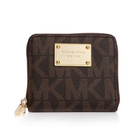 mk brown wallet|michael kors small black wallet.